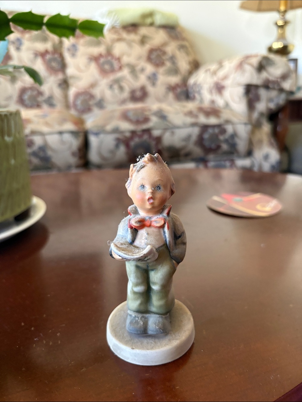 Hummel Boy Figurine in Green, Cream and Blue 135 number